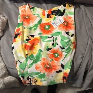 Ronni Nicole Floral Print Blouse